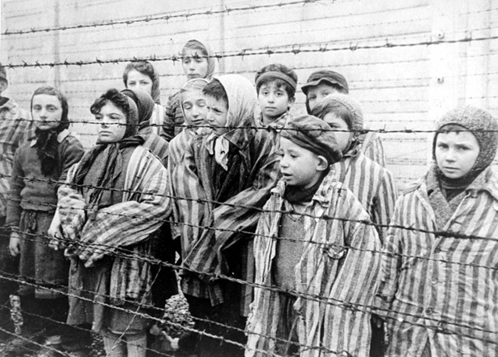 Young survivors of Auschwitz, January 1945. Most children under 15 were gassed right away. Anne had just turned 15 a couple months before her arrest. 